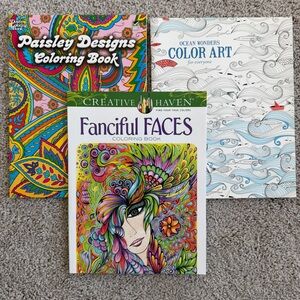 Adult Coloring Book Bundle | Three Coloring Books
